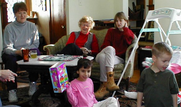 Sybil Hazen, Ruth and Carrie Trask, Leah and Jacob