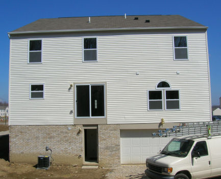 View of the house from the back