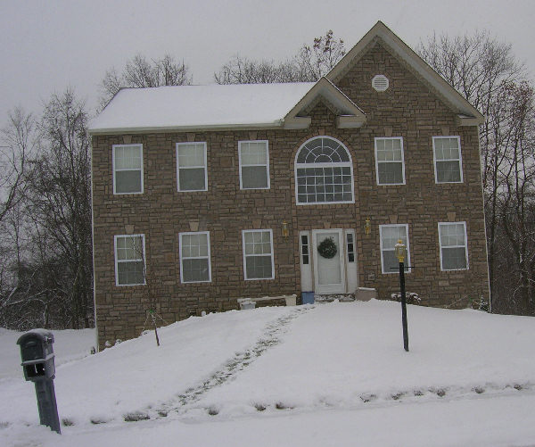 House from Front, 12/05/2007