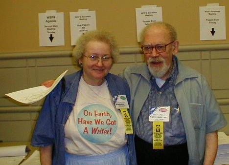 Fruma Klass and William Tenn at the Millennium Philcon, Worldcon 2001