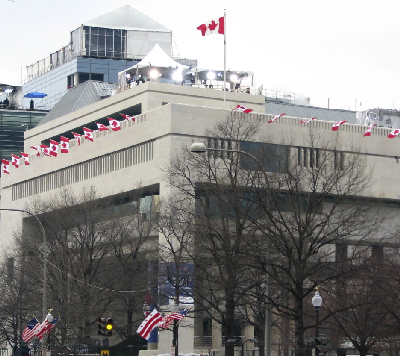 Monday, January 19 - Walking Tour of Washington - Canadian Embassy