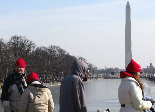 Some of the Obama Volunteers at the Inauguration