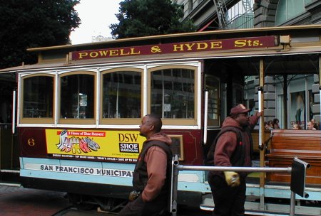 Reversing a Cable Car Near Union Sq.