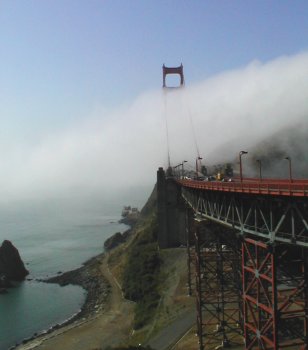 A Typically Foggy View of the Golden Gate Bridge